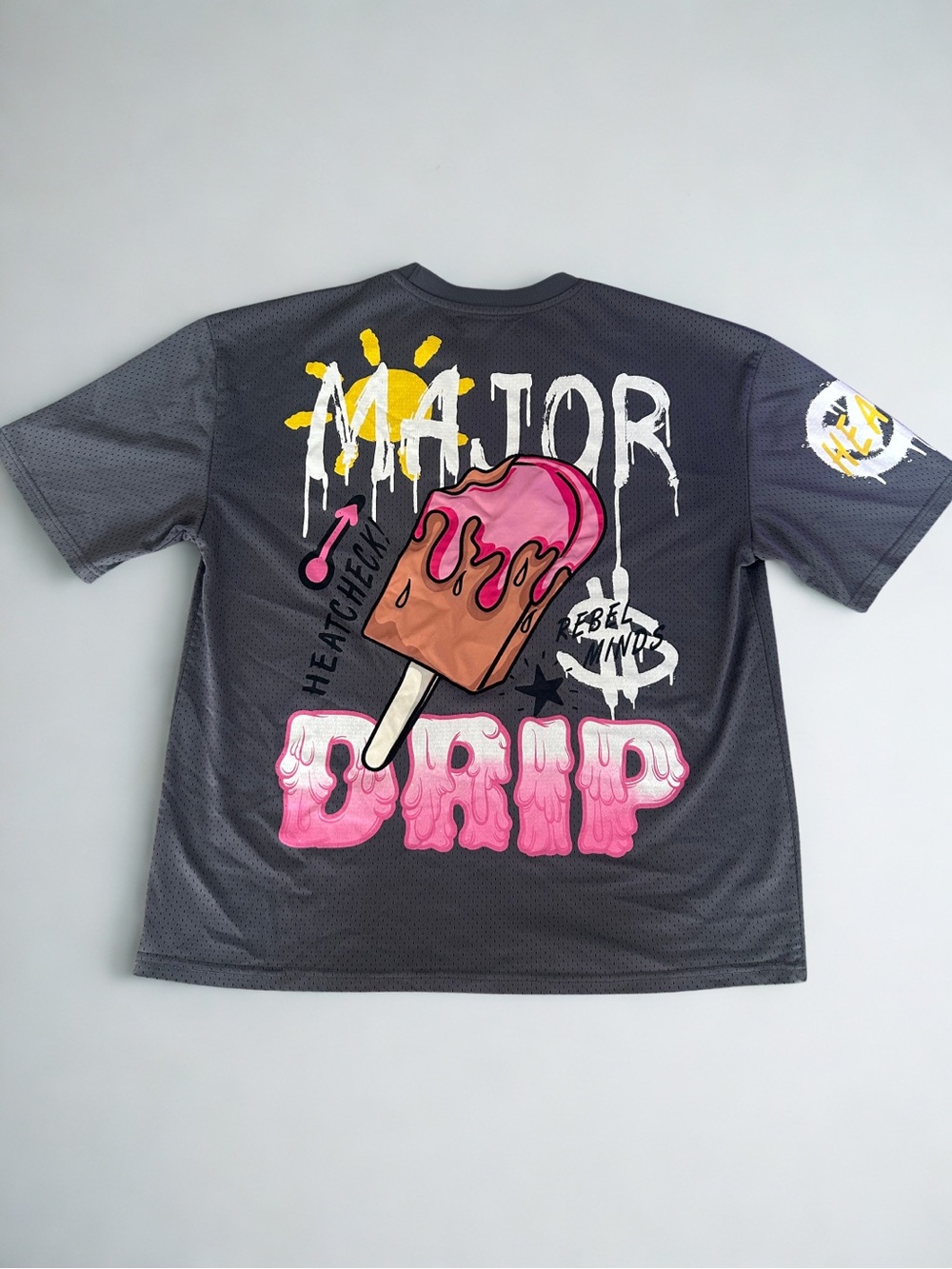 Rebel Minds Major Drip Graphic Mesh Jersey Tee XL
